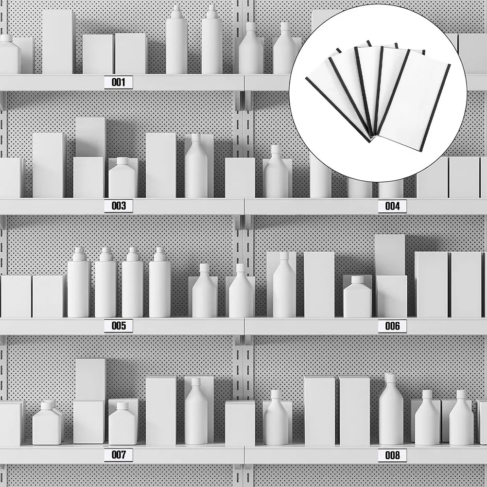 

20Pcs Magnetic Label Holder Clip Replaceable Paper Insert for Warehouse Shelves File Cabinets Refrigerators Office Organization