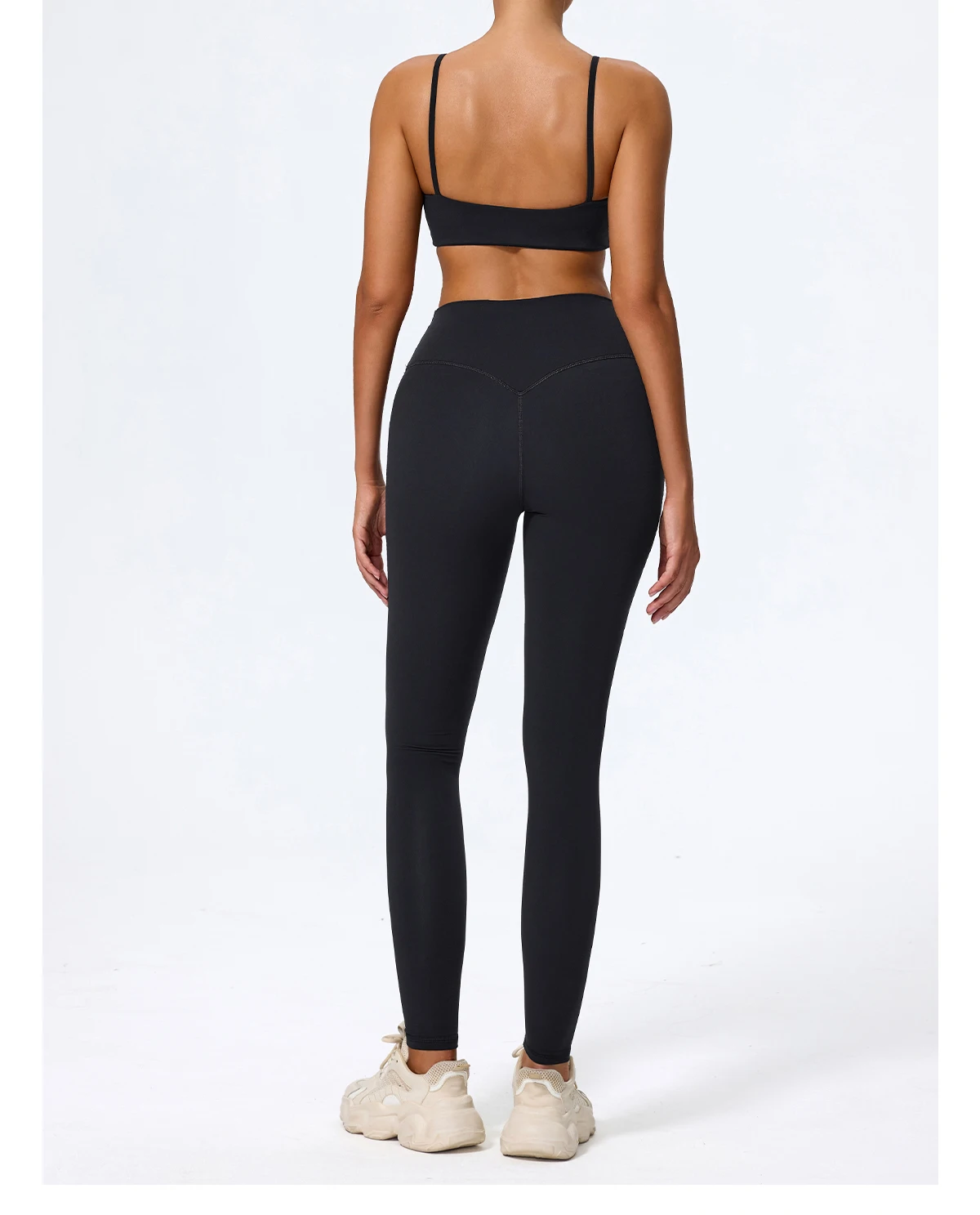Ctenkevet Sommer Damen 2-teiliges Ärmelloses Sportset, Zweiteiliges Yoga-Set für Frauen, Hochgeschnittene Atmungsaktive Leggings, Sportbekleidung für Damen – Detail 30