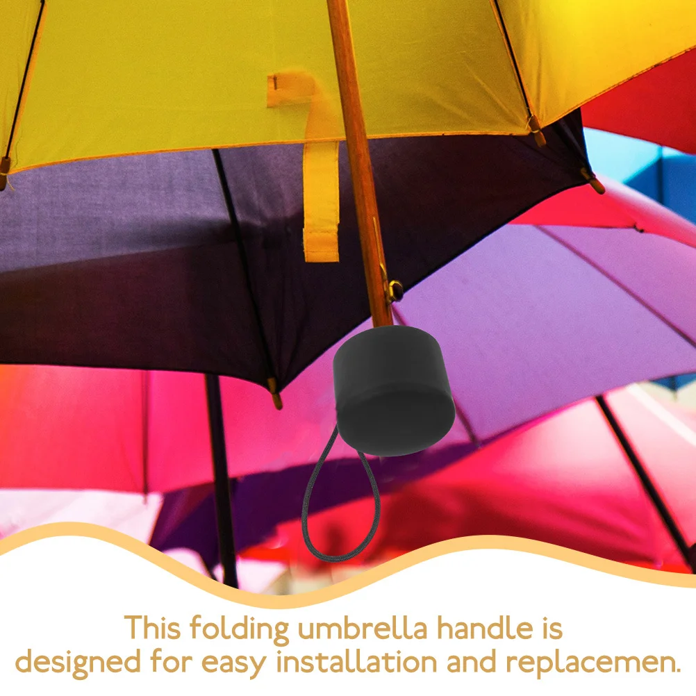 

2Pcs Folding Umbrella Handle Replacement Sturdy Rain Umbrella Grip for Uv and Sun Umbrellas Comfortable Compact Grip Accessory