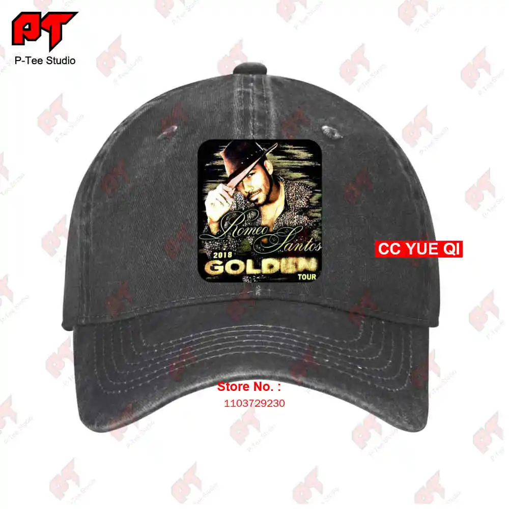 Romeo Santos Golden Tour 2018 бейсболки для грузовиков S62Z
