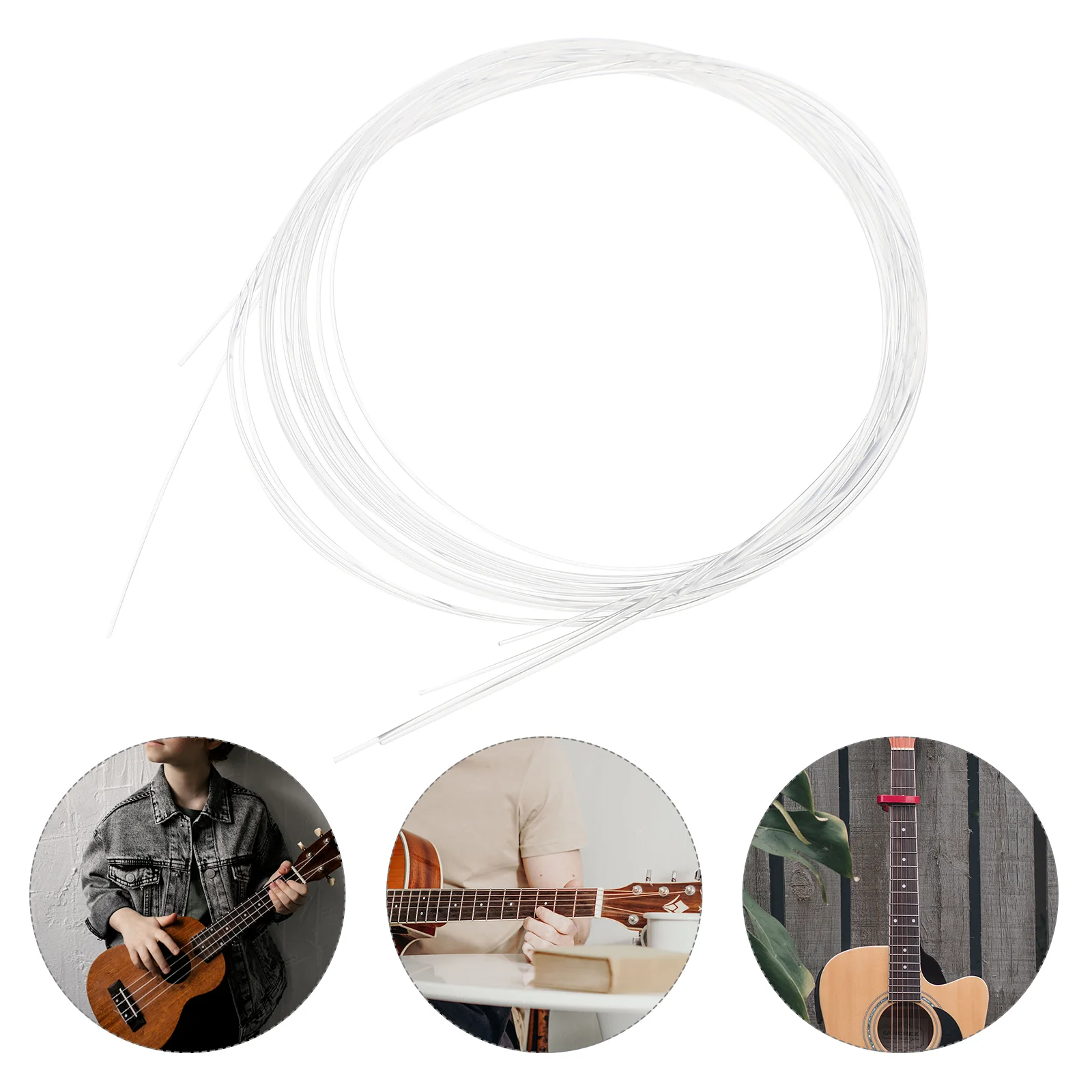 4 Pcs Ukulele Strings Gitarre Instrument Supplies Accessories Wire Musical Parts Instruments