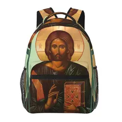 Lord Jesus Christ Backpacks Boys Girls Bookbag Students School Bags Cartoon Travel Rucksack Shoulder Bag Large Capacity