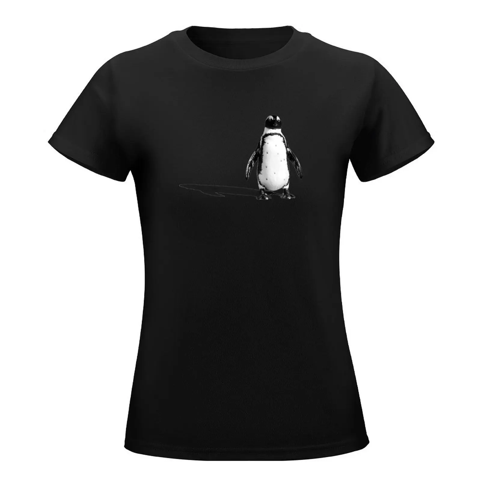 Penguin T-Shirt lady clothes korean fashion tees graphics t-shirts for Women cotton