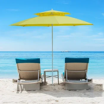 Hot sales Customized patio outdoor big portable beach umbrella parasol wholesale luxury
