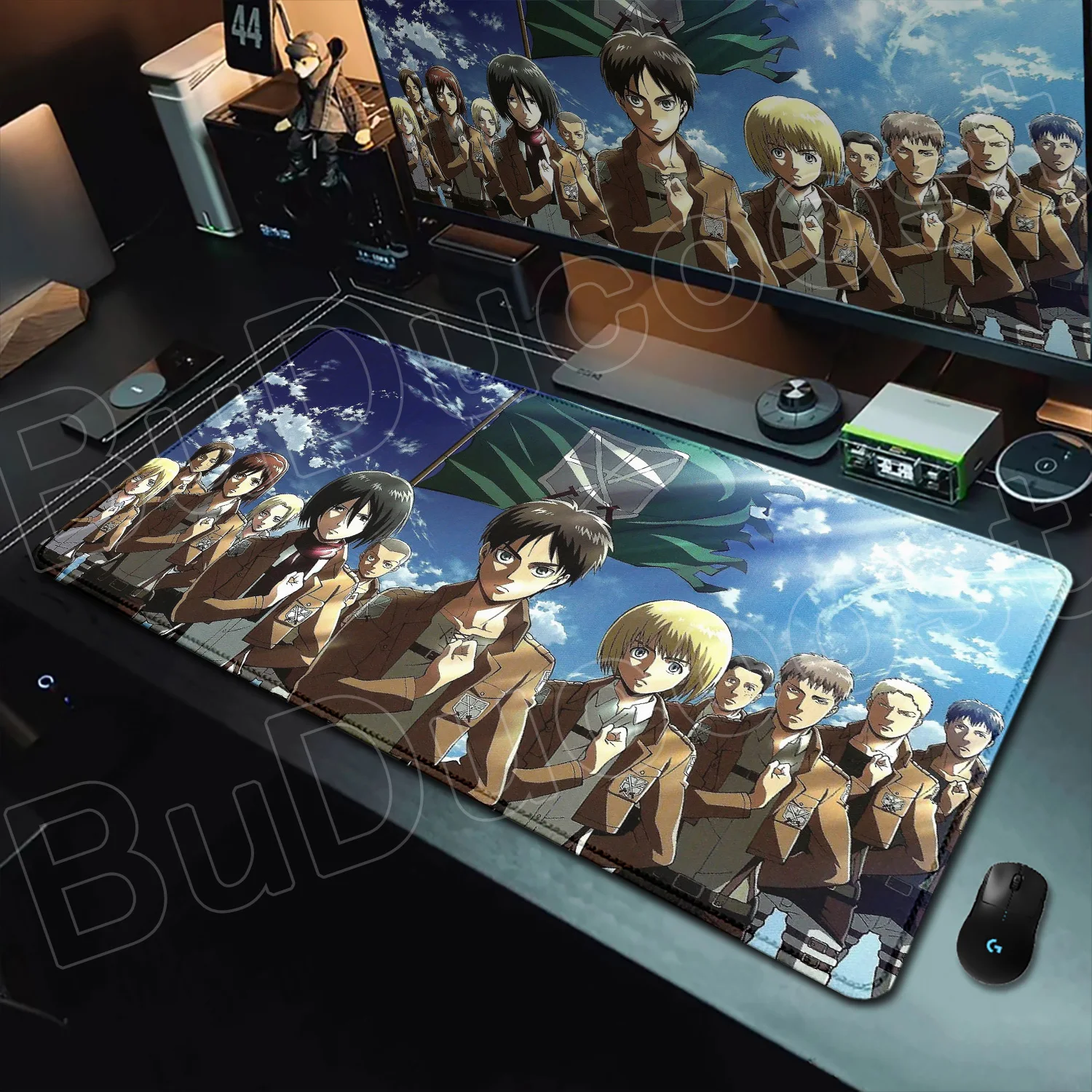 

Attack on Titan Cool Anime Mouse Pad Gaming Keyboard Accessories Large Rubber Desk MatComputer Carpet Pc Gamer Non-slip Mousepad