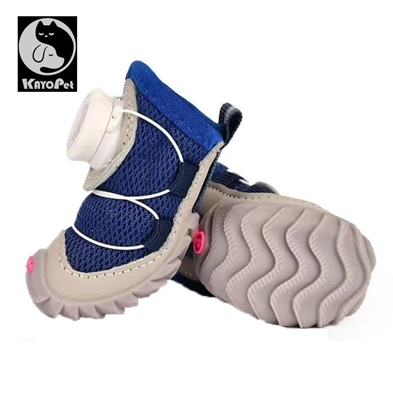 Nuevos zapatos para perros con hebilla de perilla, malla de seda, oso de peluche para perros pequeños, fondo suave, antideslizante y anticaída