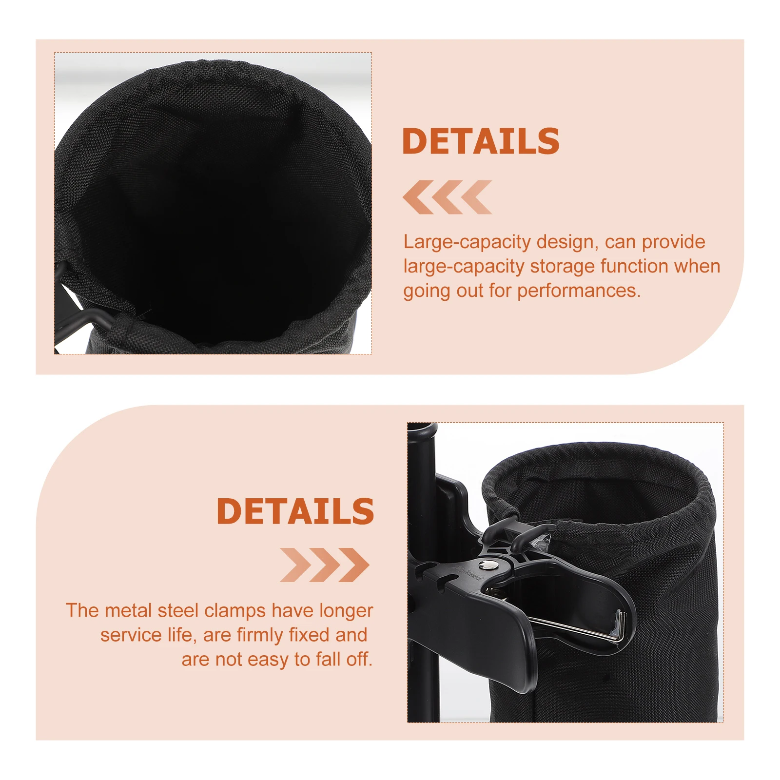 

Drum Stick Storage Bucket Drumstick Bag Drumsticks Case Portable Durable Barrel Holsters Holder