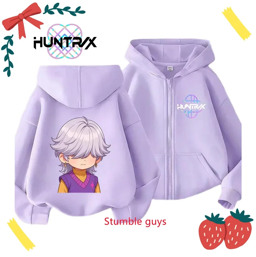 

Kpop Kimetsu No Yaiba Kids Zipper Hoodie Spring Autumn Muzan Print Boys Girls Clothes Soft Fans Wear