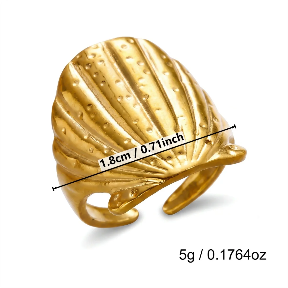 Edelstahlringe mit Muschel-, Krabben- und Blumenmotiven für Damen und Herren, Strand, Schmetterling, geometrischer Ring, Schmuck – Detail 33