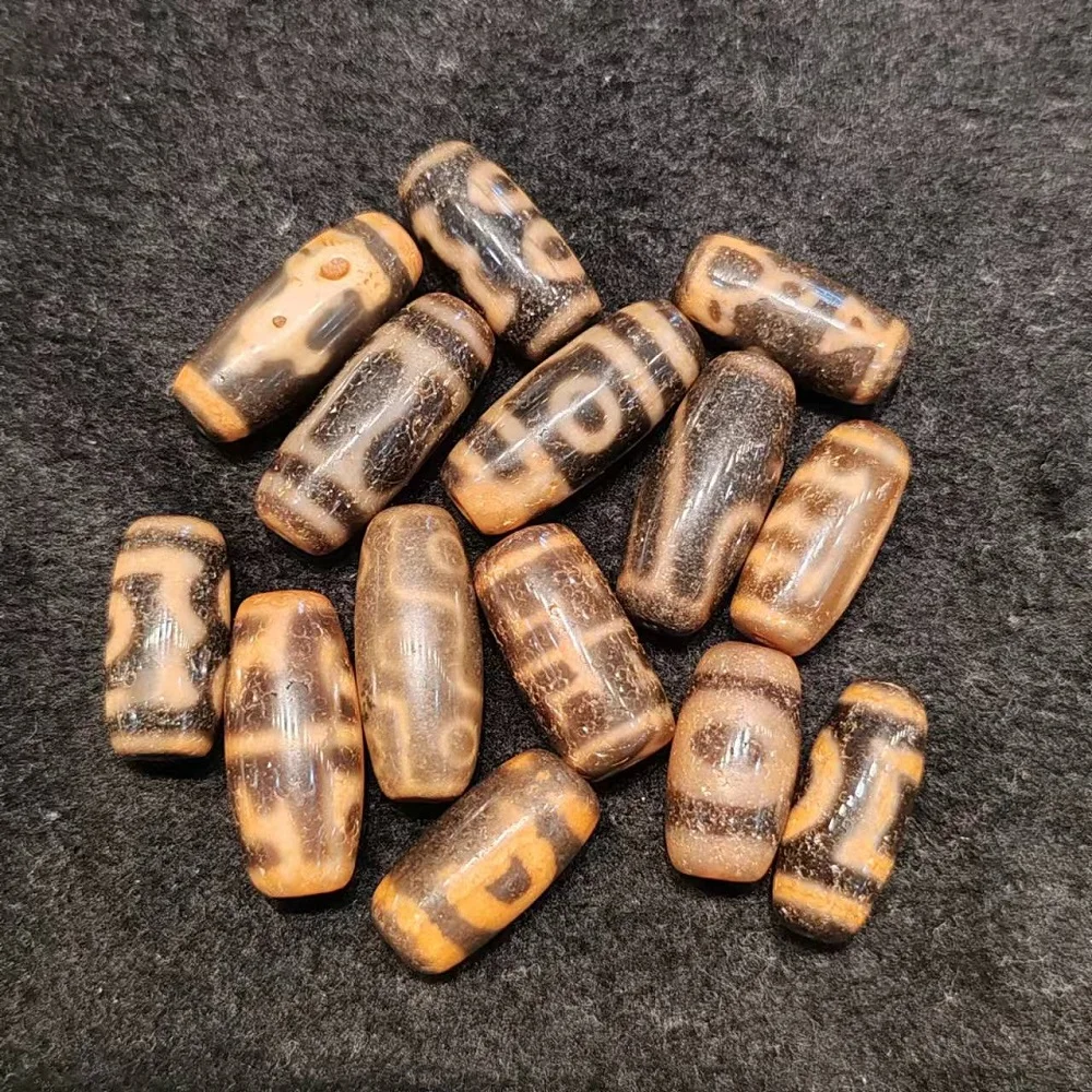 

100pcs Special Offer: Penetrating Tooth Yellow, Aging, Weathering Agate, Tianzhu Necklace, Pendant, Bracelet, DIY Accessory, Dzi