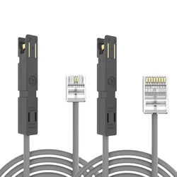 RJ11 telephone to 2 core duckbill jumper RJ45 network connector to 1 pair duckbill test cable 110 voice patch panel KRONE module