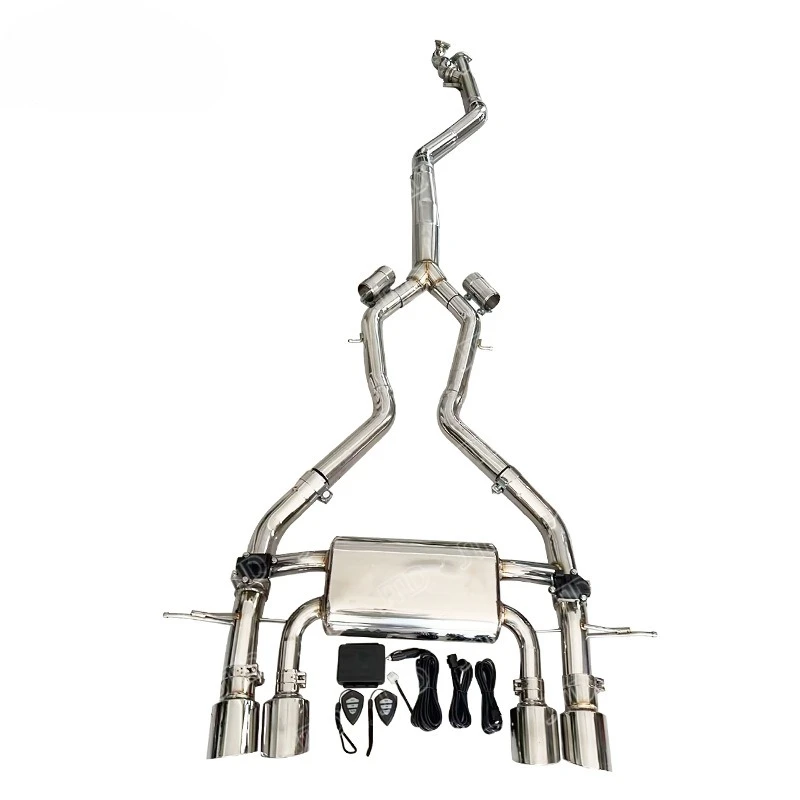 

Car modification for BMW BMW G87 M2 single tube mid-tail 304 stainless steel valve exhaust pipe to sports car