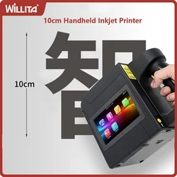 100mm Large Character Printer Portable Handheld Inkjet Printer Gun for Barcode Numbers Date Wide Format Print Coding Machine