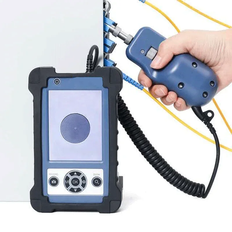 KIP-600V 400 times hand - held fiber optic microscope monocular magnifying glass end face detector FC/SC /LC Diagnostic tools