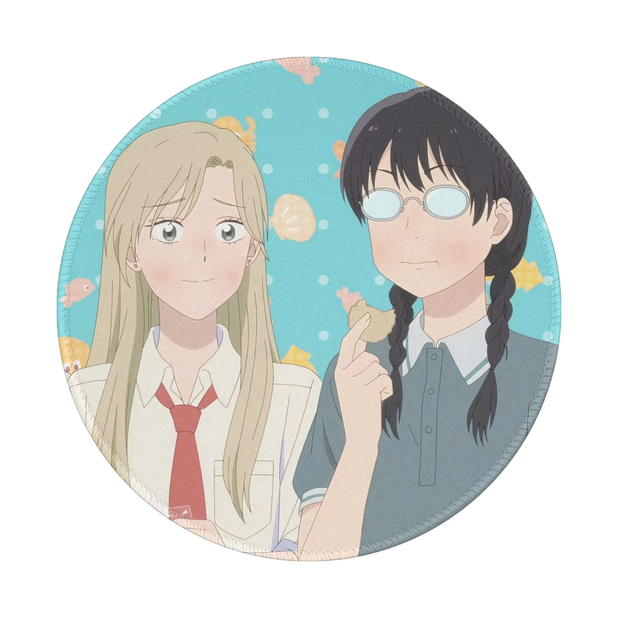 SPY x FAMILY Karpet Alas Mouse Mini Bulat Alas Anti Selip Desktop 8in Alas Komputer Game Alas Mouse Karet Gaming