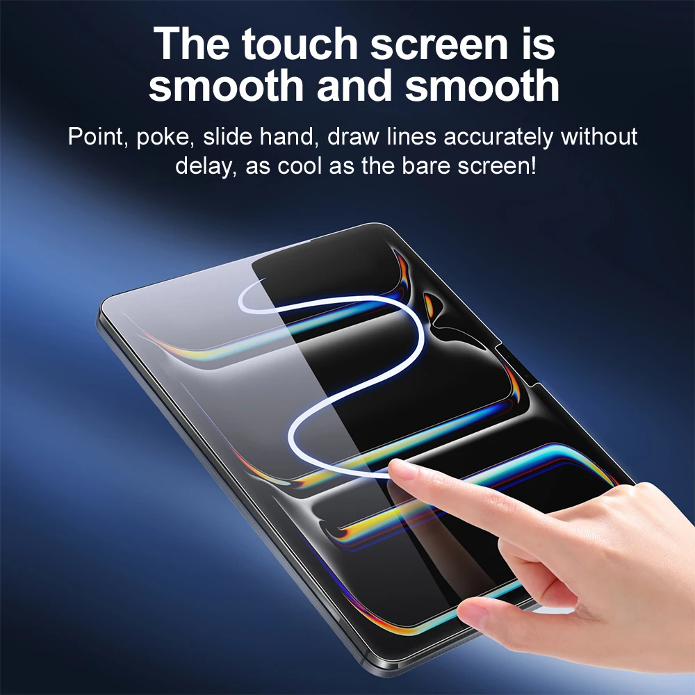 3pcs Screen Protector Dust Free For iPad Air 13 11 Pro M2 M3 13 11 12.9IN Apple iPad Mini One Click Full Coverage Tempered Glass