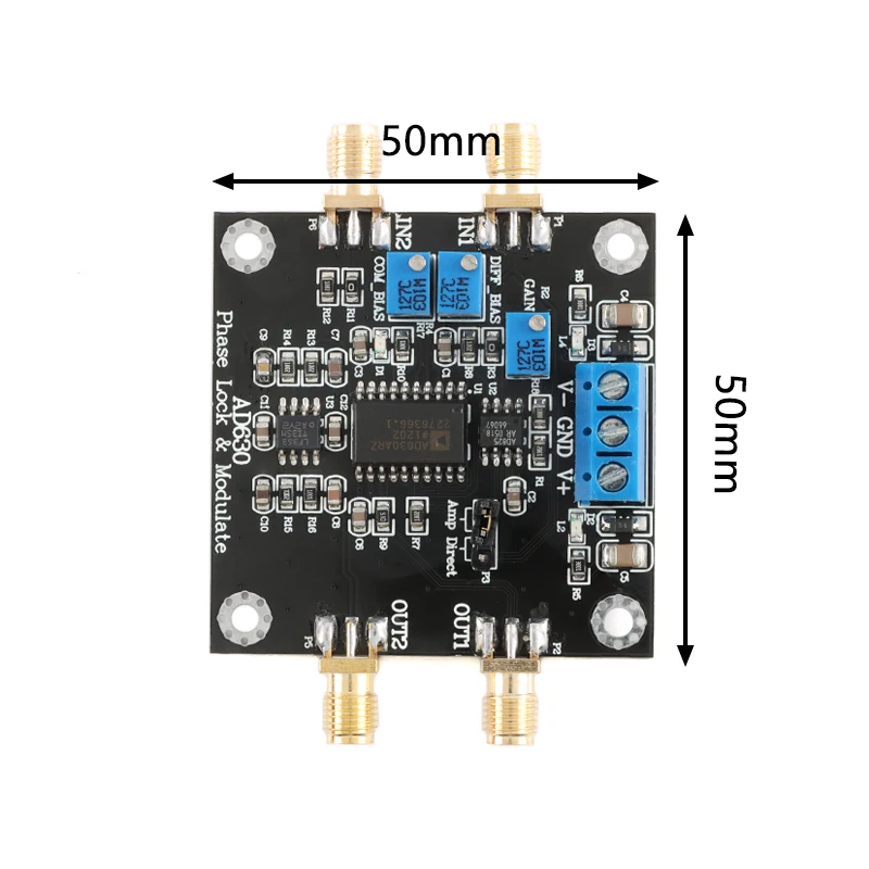 AD630 balanced modulator module, lock-in amplifier module, for weak signal detection, modulation detection