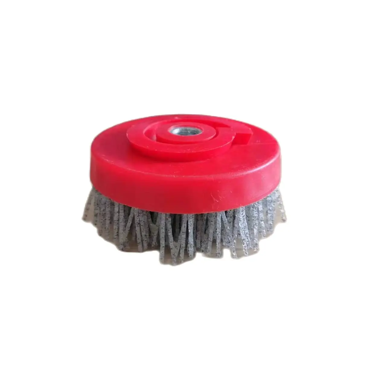 4 inch 110mm Round Stone Abrasive Silicon Carbide Snail Lock Antique Brush For Marble Granite Concrete Surface Polishing