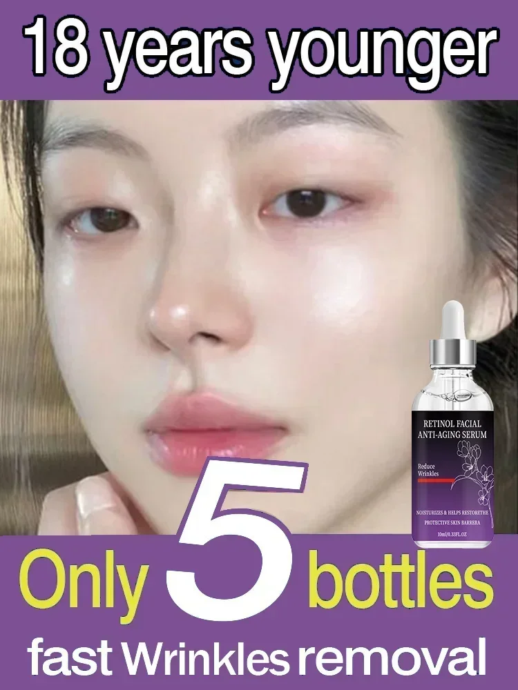 

Anti Aging Face Serum Collagen Wrinkle Removal Hyaluronic Acid Forehead Fine Lines Lifting Facial Serum Skin Care Beauty