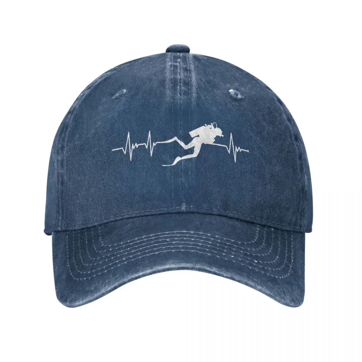 

Diver Hearbeat Denim Baseball Cap Snapback Hat Dad Scuba Diving Dive Cap Spring Summer Casual Casquette Gorras