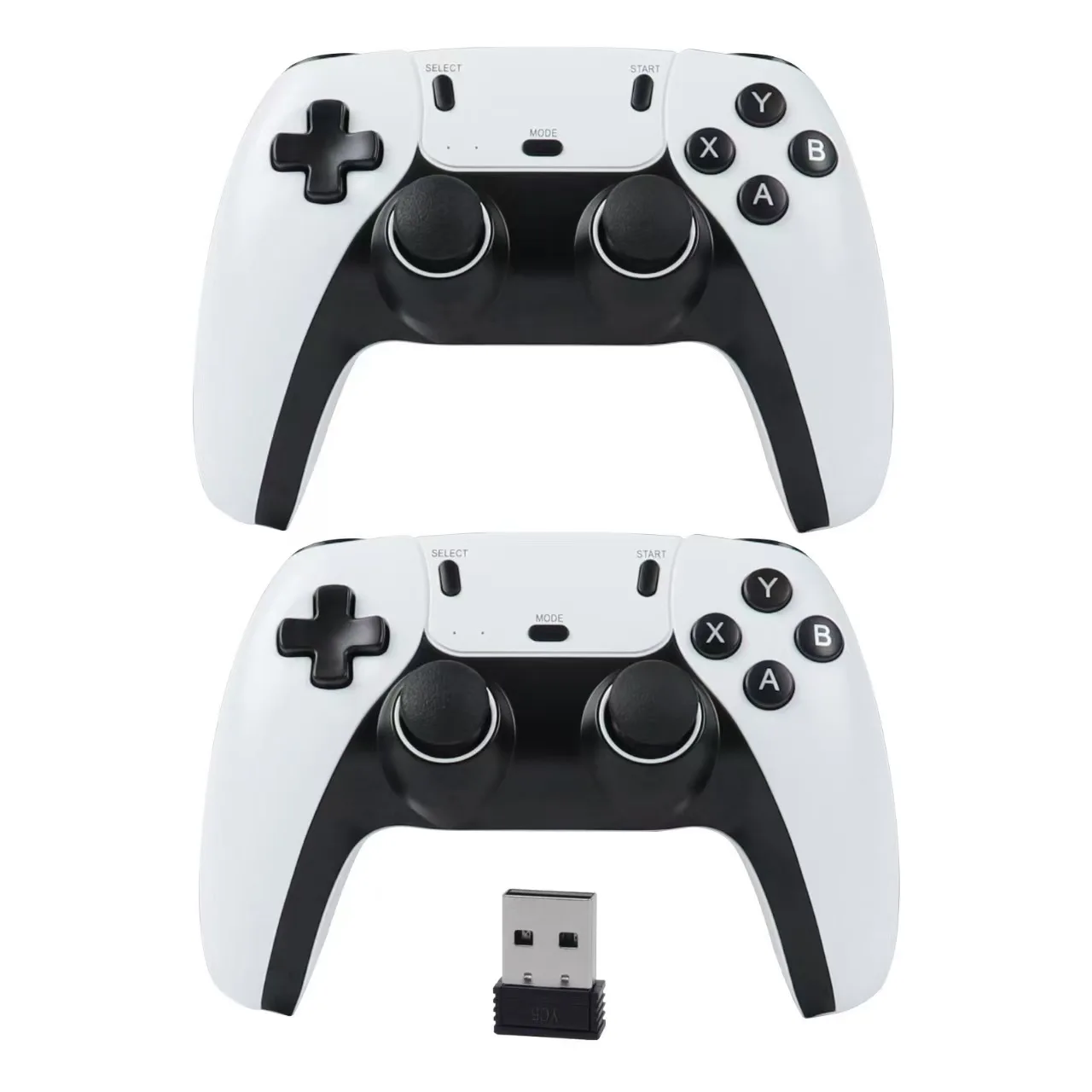 USB Doppelgriff Spielcontroller Joystick Vibrations-Joypad Konsole Gamepad für PC