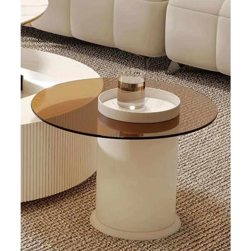 SLAesthetic  Coffee Tables Unique Round Minimalist Glamour Coffee Tables Luxury Tavolini Da Salotto Living Room FurnitureTJ