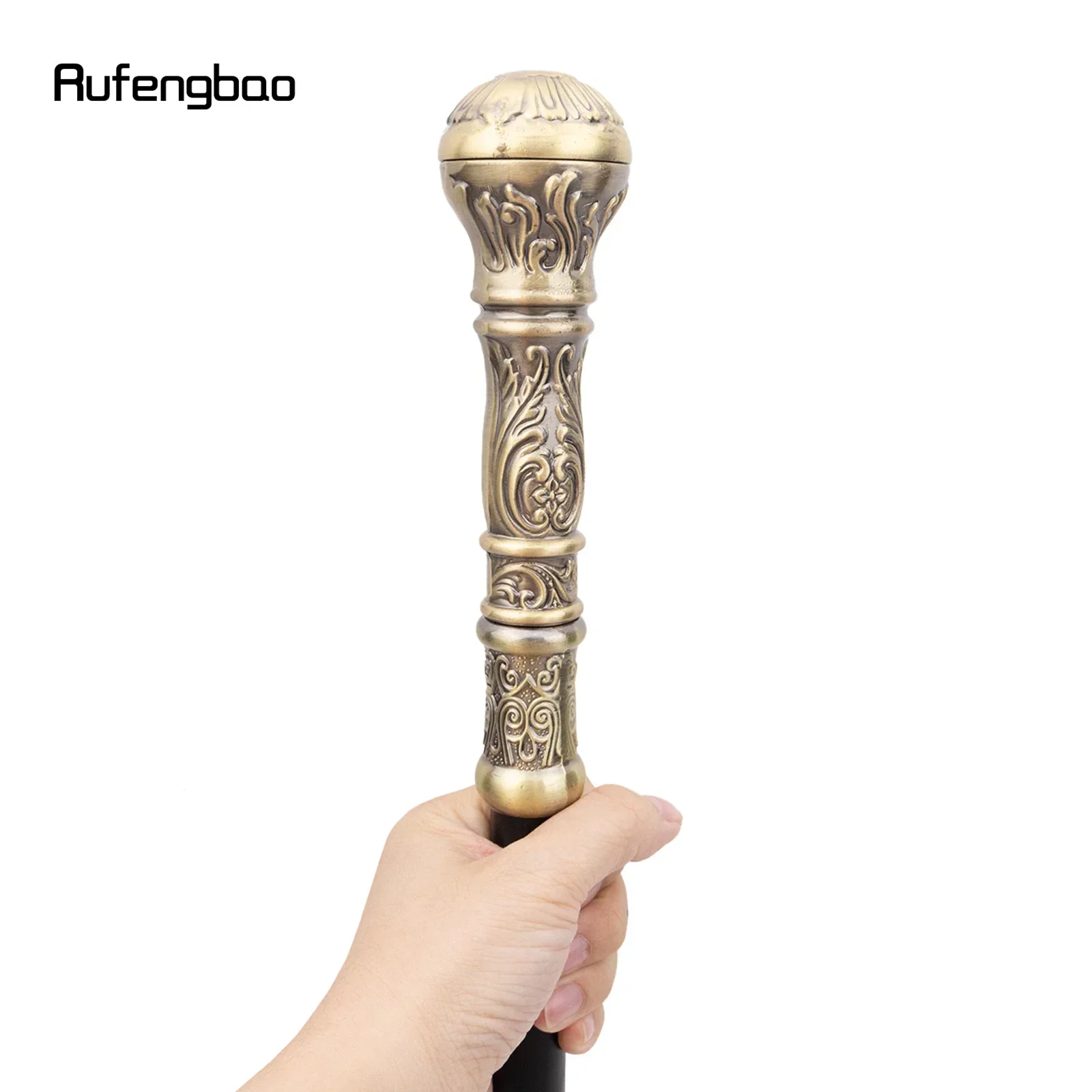 عصا عصرية بمقبض دائري فاخر على شكل زهرة برونزية لتزيين الحفلات، عصا مشي أنيقة بمقبض كروسير 93 سم