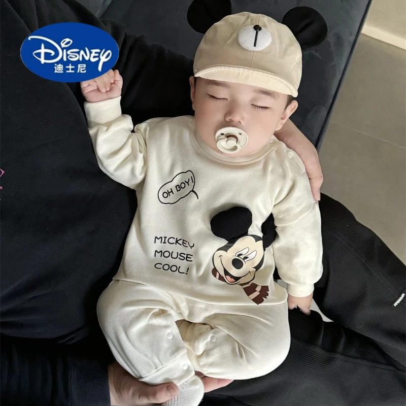 

Disney 2025 Spring New Baby Clothes Cotton Soft Bodysuit Outfit Unisex Infant Romper