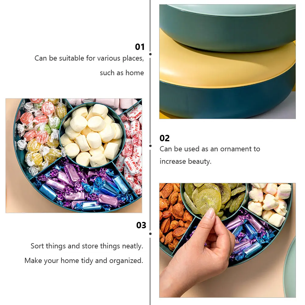 

1pc Candy Dish Tray Dessert Plate Food Dessert Tray Plate Kitchenware Household Tableware Practical Tableware Blue