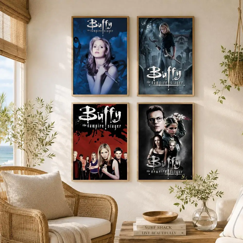 Drama B-Buffy the Vampire Slayer Poster Versatile HD Waterproof Wall Art Self-Adhesive Decor for Any Space Ideal Gift