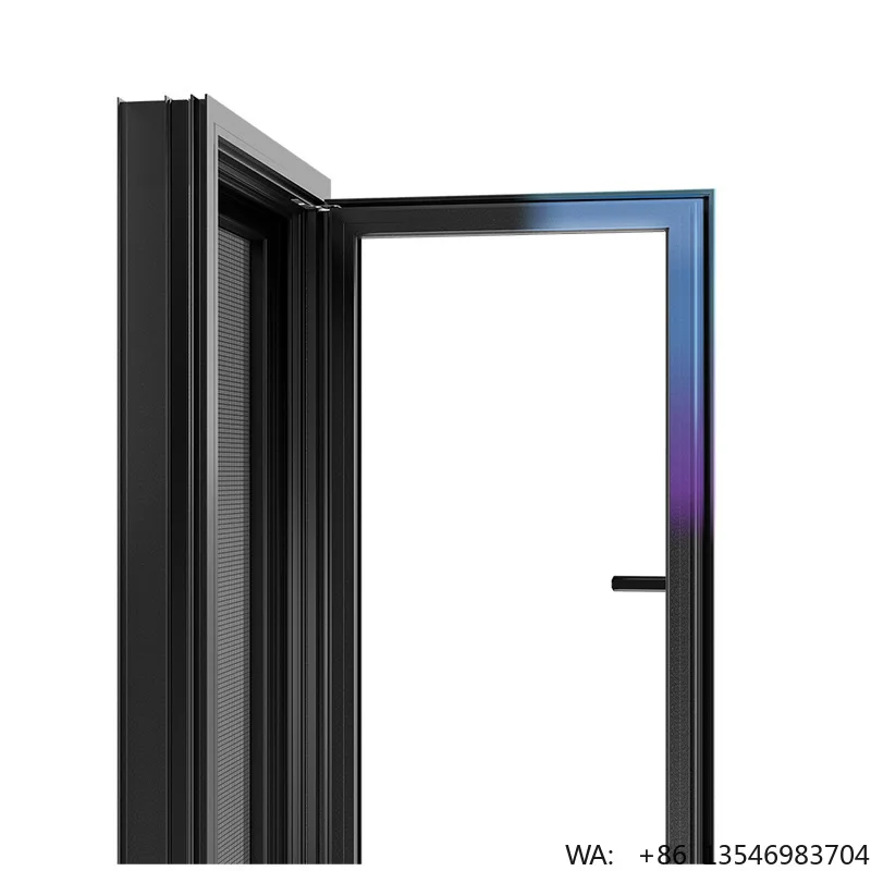 

Aluminum Alloy Soundproof Swing Open Automatic Casement Window Tempered Glass Villa Bathroom Bedroom Living Room Window