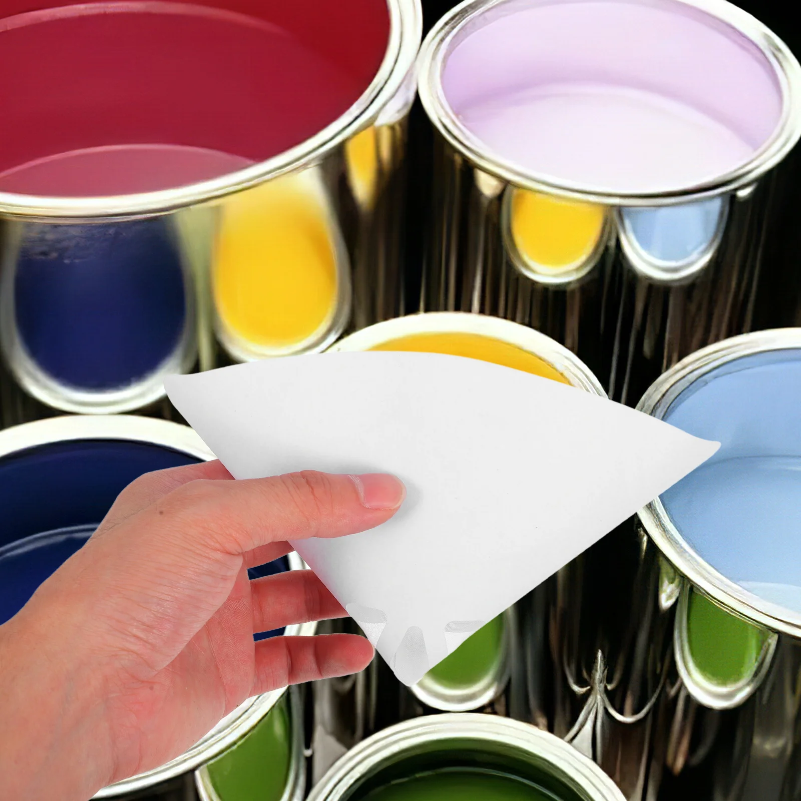 50 قطعة مصفاة الطلاء المخروط 100 شبكة النايلون تصفية ل السيارات النفط التجمد السدادات Diy بها بنفسك اللوحة مشاريع الحرفية لوازم الفن #4