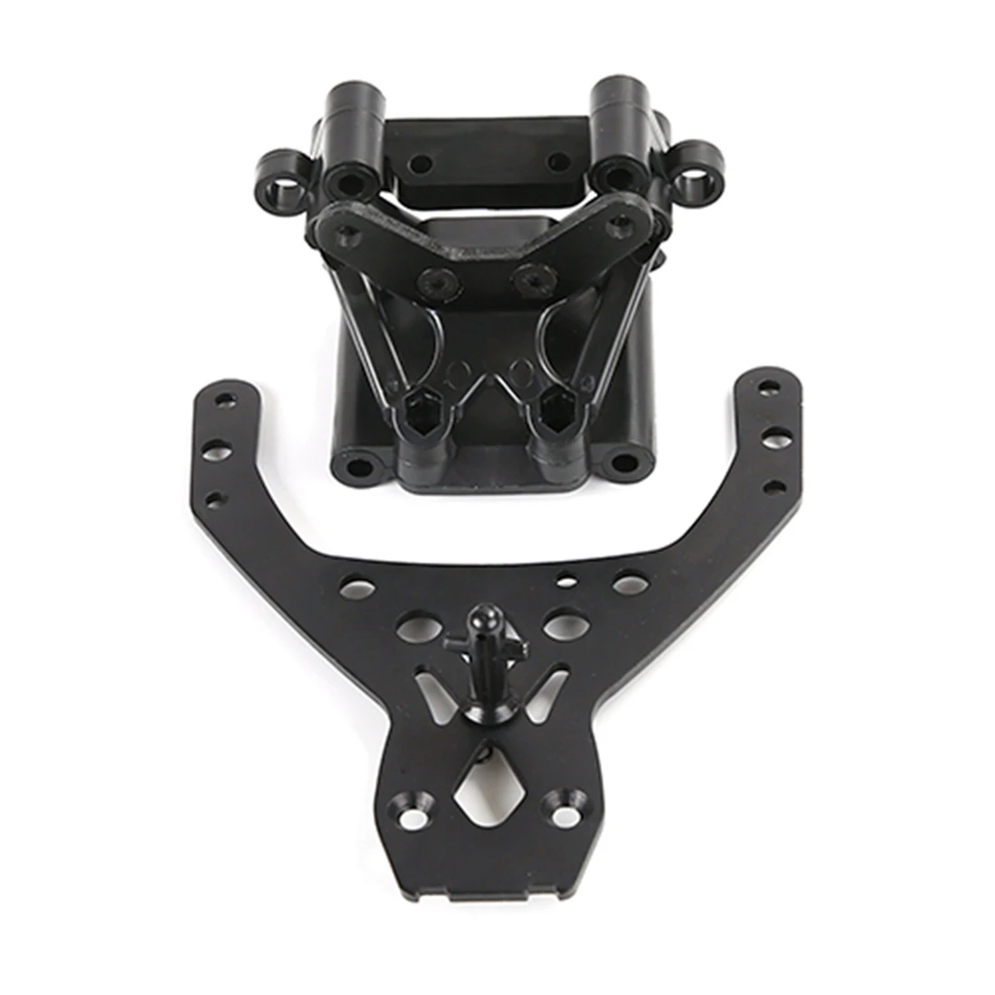 Front Towers Bulkhead Suporta Kit para HPI Rovan King Motor, Baja 5B Buggy, RC Car Peças de Brinquedos, Preto