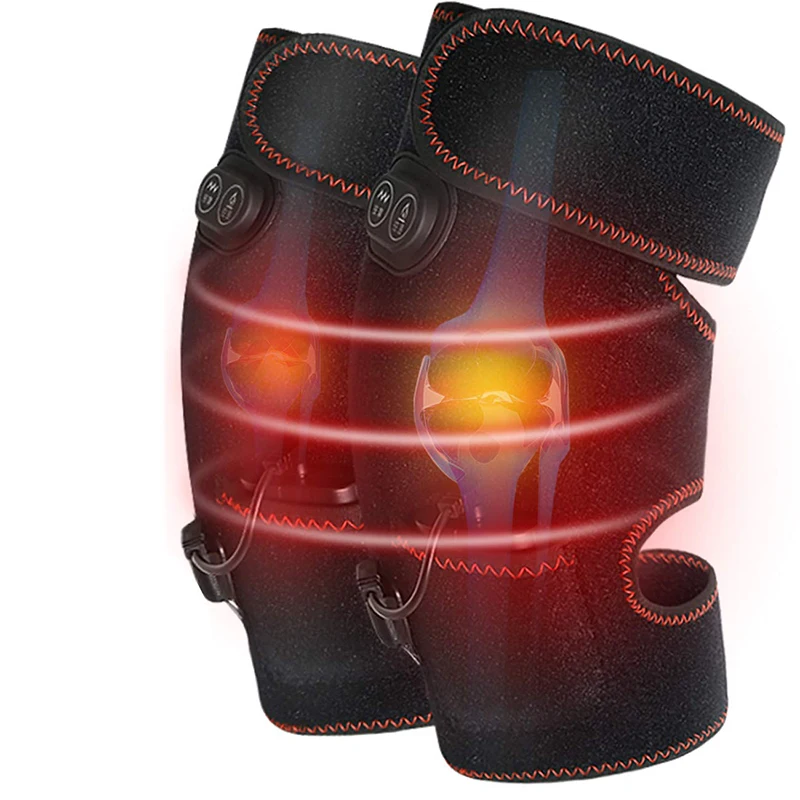 

Electric Heated Vibration Knee Massage Pad 3 in 1 Massager for Shoulder Elbow Hot Compress Thermal Joint Brace Muscle Relaxation