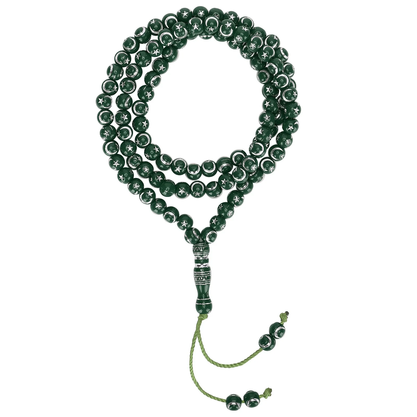 Muslim Rosary Beads Islamic Worship Prayer Tool 99 Grains Resin Gilding Religious Article