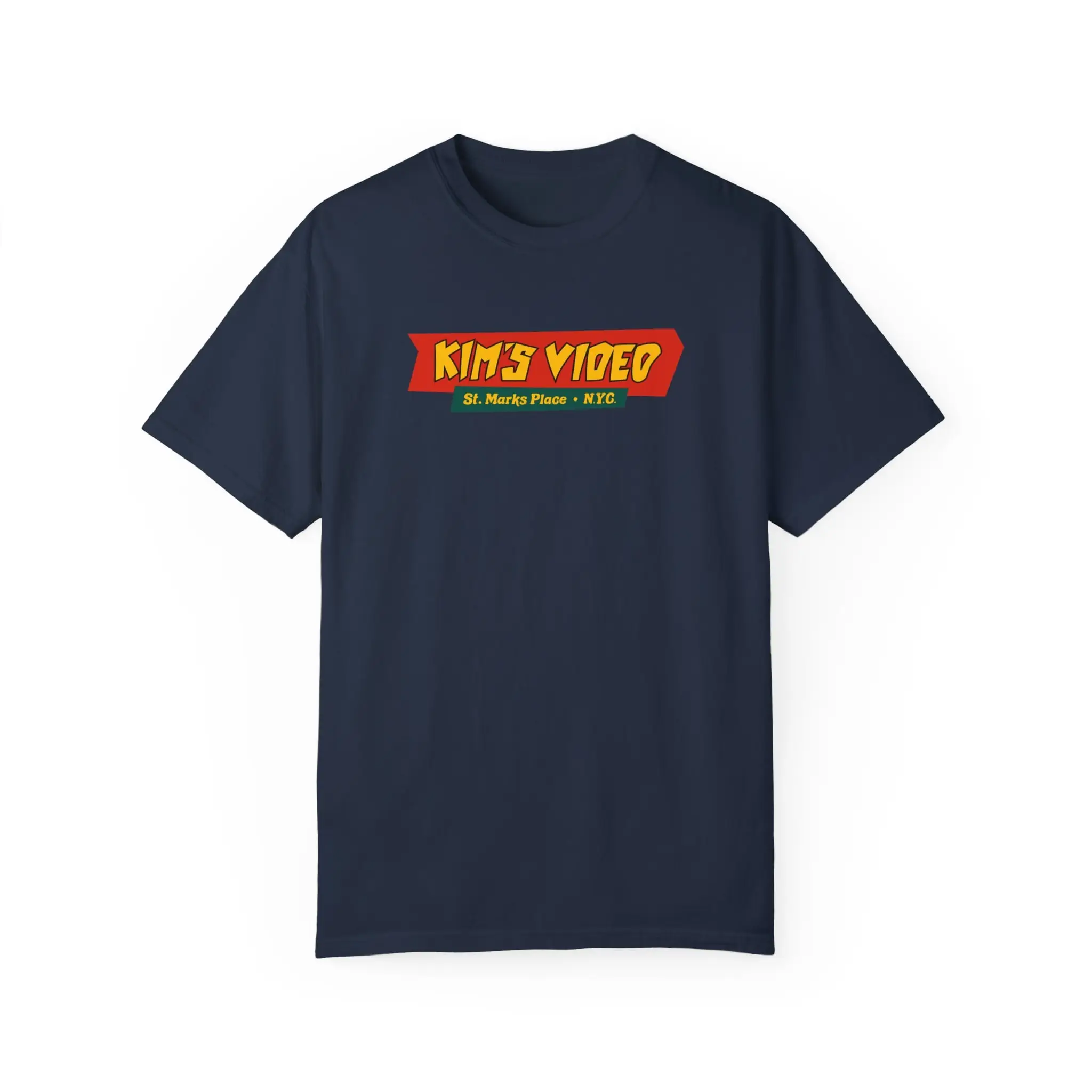 Kims Video Film Nerd T Shirt Indie Defunct store Rental Mondo NYC Vintage Inspired VHS