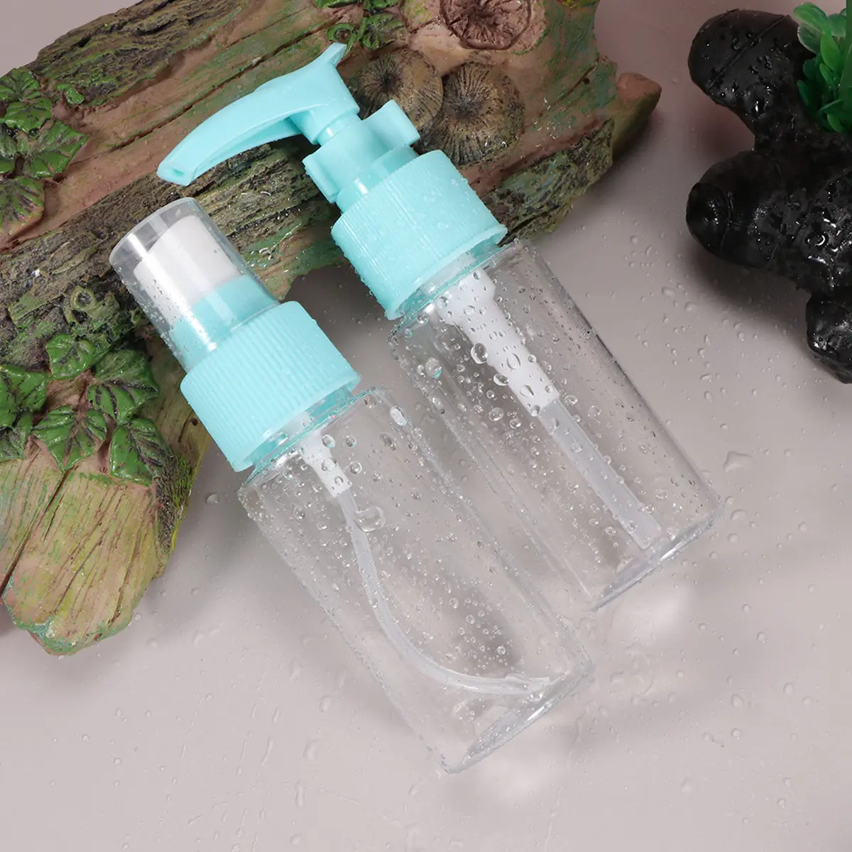 1Set Travel Bottles Refillable Pet 11 Pieces Organizer for Shampoo Lotion Sunscreen Face Wash Body Wash Shower Gel Storage