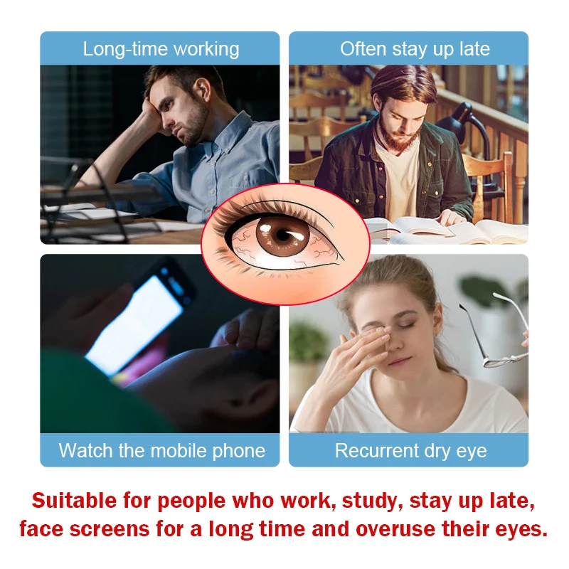 10pcs=5bags Eye Soothing Patch Relieve Eyes Dryness Pain Eye Fatigue Blurred Eyes Herbal Essence Vision Improvement Plaster A896