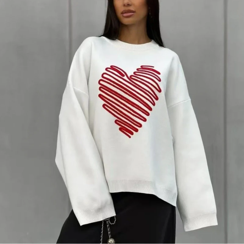 Casual Sweater Lazy Wind Sweet and Lovely Print Loose Plus Velvet Padded Jacket 2025 Early Spring Fashion Commuter Women's Wear