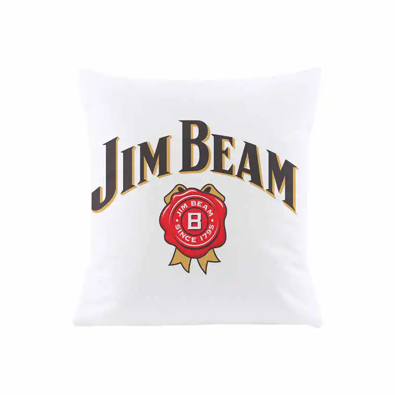 Jim Beam-funda de cojín para sofá, cubierta de almohada para asiento de coche, 45x45cm, SJ-655 decorativa para el hogar