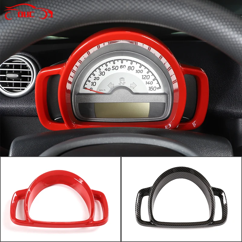 For Mercedes-Benz Smart 451 Fortwo 2009-2015 Car Dashboard Display Meter Ring Speedometer Gauge Cover Trim Frame Accessories