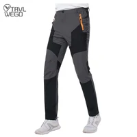 TRVLWEGO, pantalones de senderismo de verano para hombre, resistentes al desgaste, prevención de salpicaduras de agua, pantalones elásticos finos de secado rápido a prueba de rayos UV para acampar