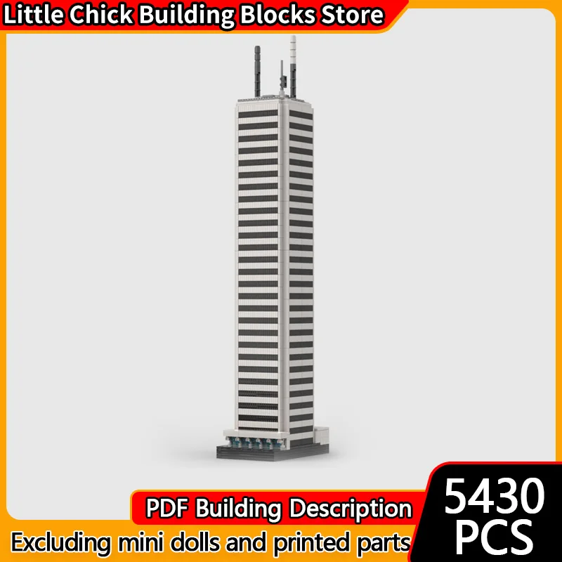 

City Street View Model MOC Building Bricks First Canadian Place Modular Technology Children Holiday Gifts Assemble Toys Suit