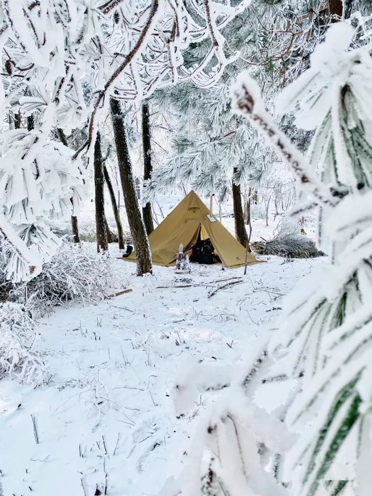 Imagem -03 - Mceto Tx400pro Tenda Quente Leve Forma de Octógono com Fogão Jack Neve Saia Inverno Acampamento Caça