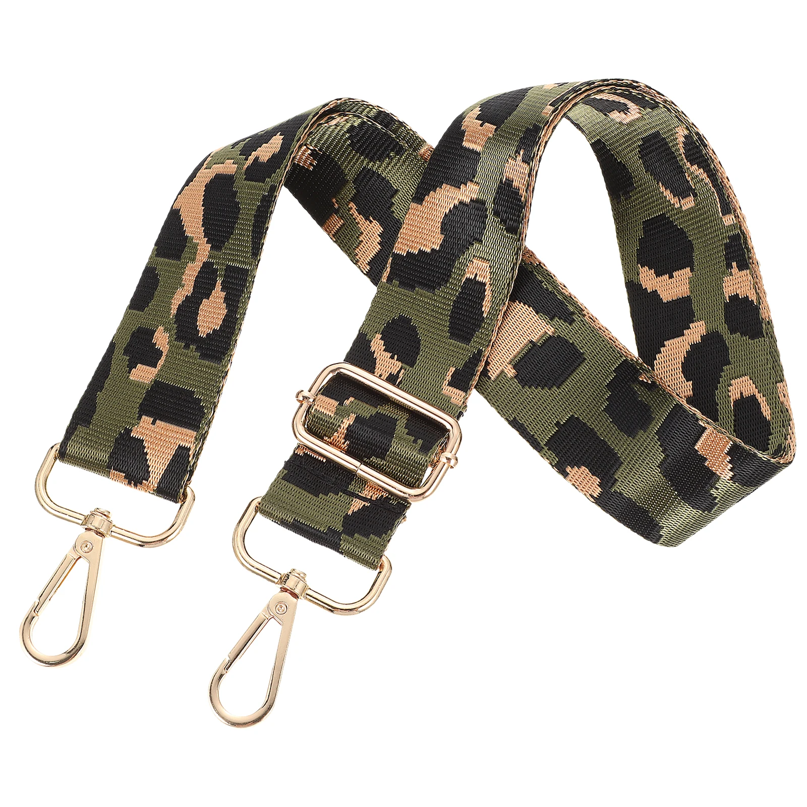 

Leopard Print Bag Shoulder Straps Wide Nylon Sling Backpacks Wide Shoulder Strap Durable Travel Packing Accessories