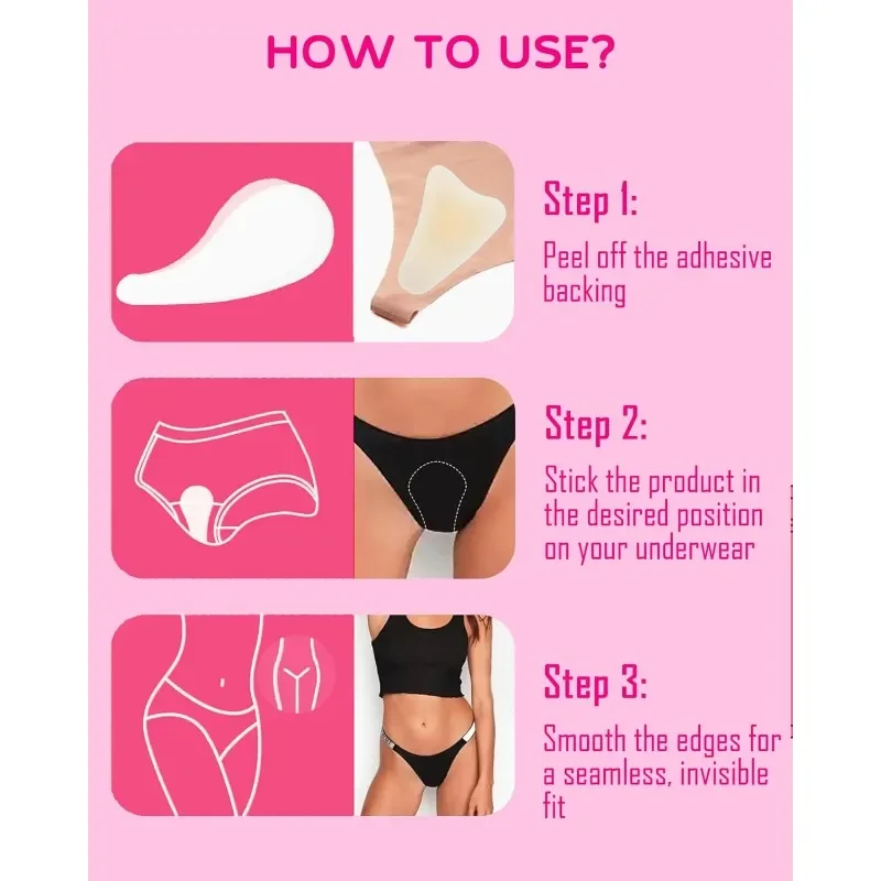 3pcs/ camel toe concealer Seamless Hider, Reusable Anti Reusable Silicone Cameltoe Cover for Leggings Swimsuits Underwear