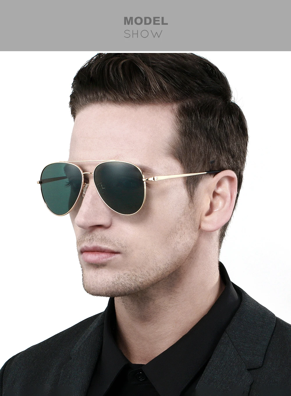 Veithdia Männer Sonnenbrille Vintage polarisierte uv400 klassische Marke Frauen Sonnenbrille Beschichtung Linse Fahr brille für Männer v8259 – Detail 4