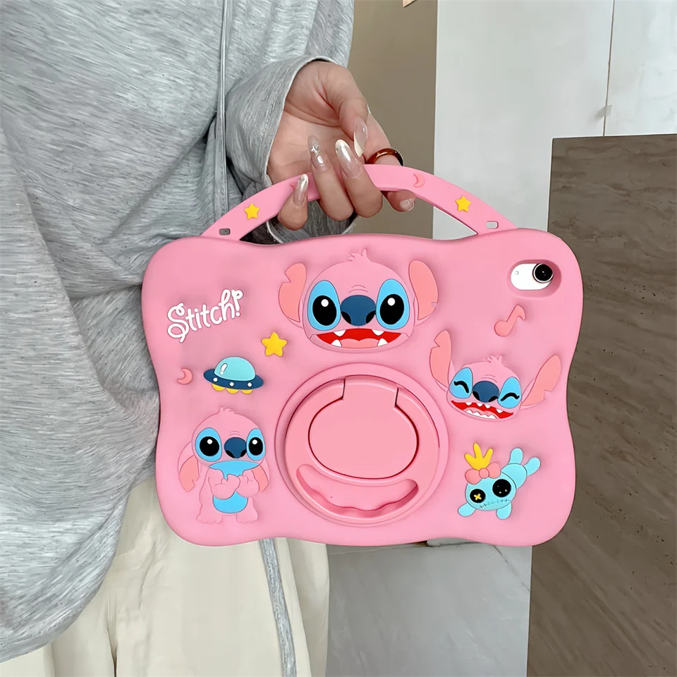 Cute 3D Cartoon Stitch Silicone Kids Case For Lenovo Xiaoxin Pad
