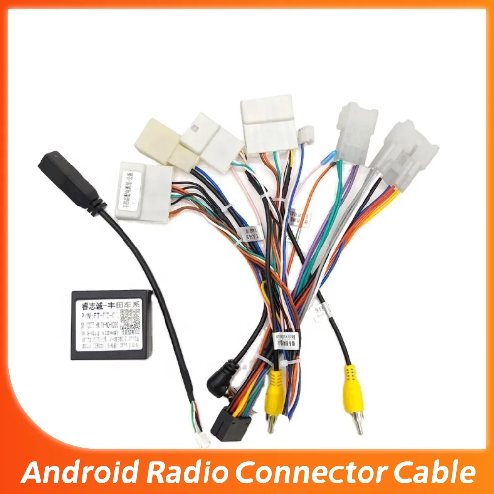Decodificador Canbus para Toyota Corolla 2014 - 2018, Prado, Land Cruiser, Camry, Chicote de Fiação para Rádio Automotivo Android