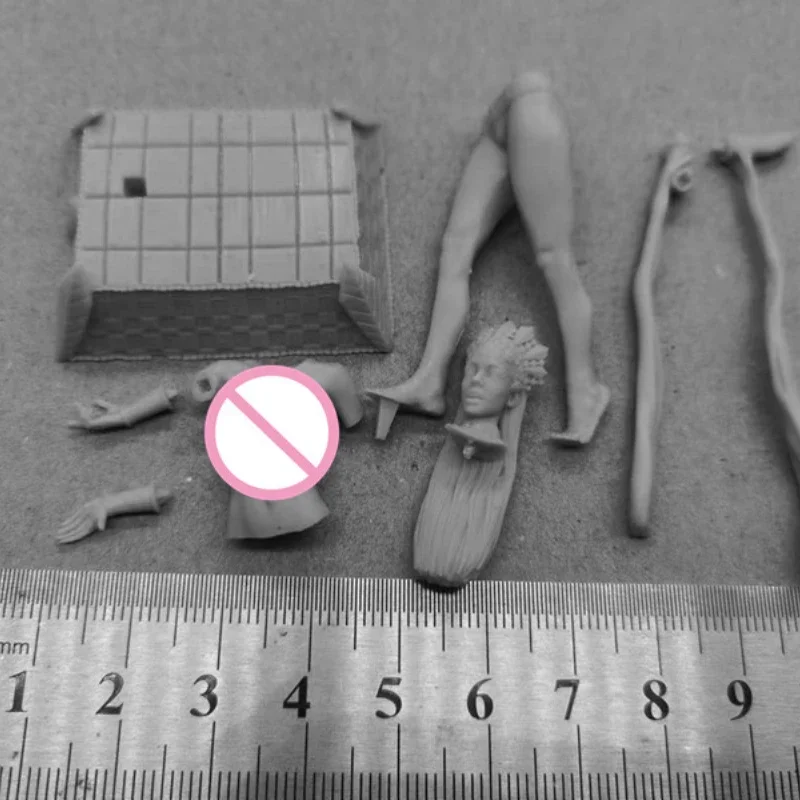 1/24 Scale Resin Model Kit Vampire Girl Unassembled Diorama and Unpainted Diy Miniatures Toys Figure Free Shipping